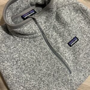 Patagonia Women's Gray Quarter Zip-Up Better Sweater